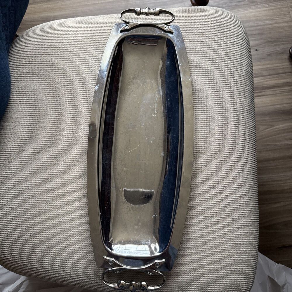 Kromex Platter 17.5” Long Including Handles